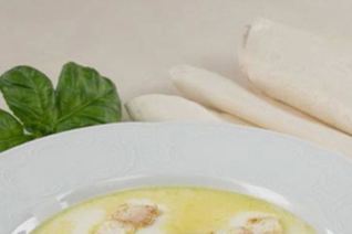 Молочный суп с гренками