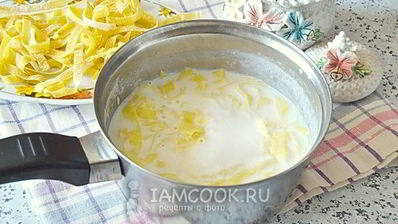 молочный суп с лапшой