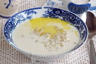 Молочный суп с перловой крупой