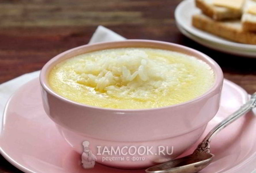 Молочный суп с рисом