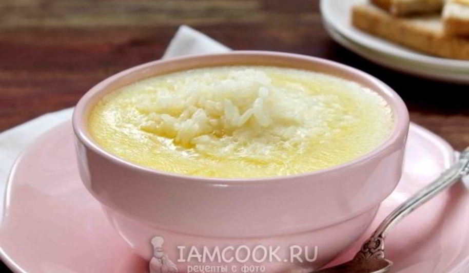 Рецепт молочного супа с рисом
