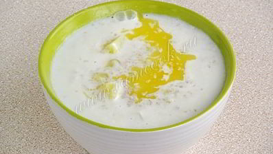 суп молочный из ячневой крупы по-латышски