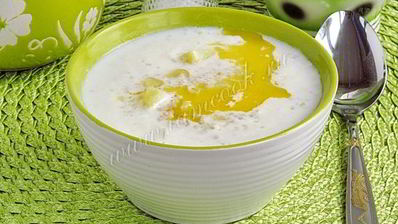 суп молочный из ячневой крупы по-латышски