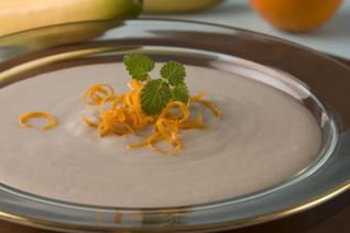 Суп молочный с бананами