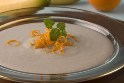 Суп молочный с бананами