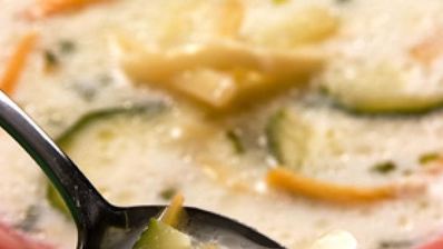 суп молочный с овощами и вермишелью