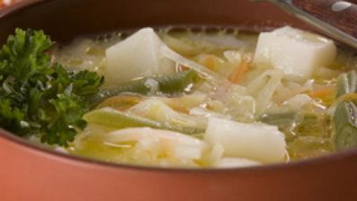 суп молочный с овощами