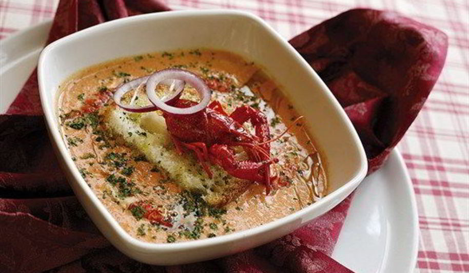 Рецепт охлажденного супа из раков