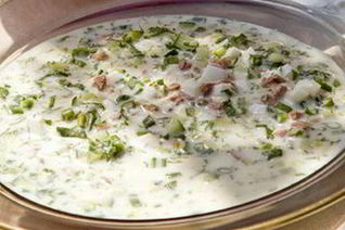 Ашхабадская окрошка с бараниной