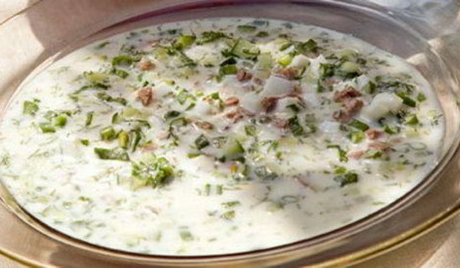 Рецепт ашхабадской окрошки с бараниной