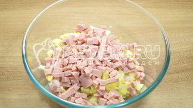 окрошка классическая с колбасой