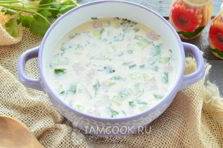 Окрошка на майонезе и воде