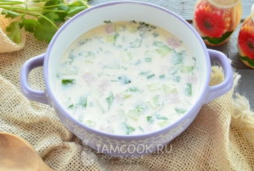 Окрошка на майонезе и воде