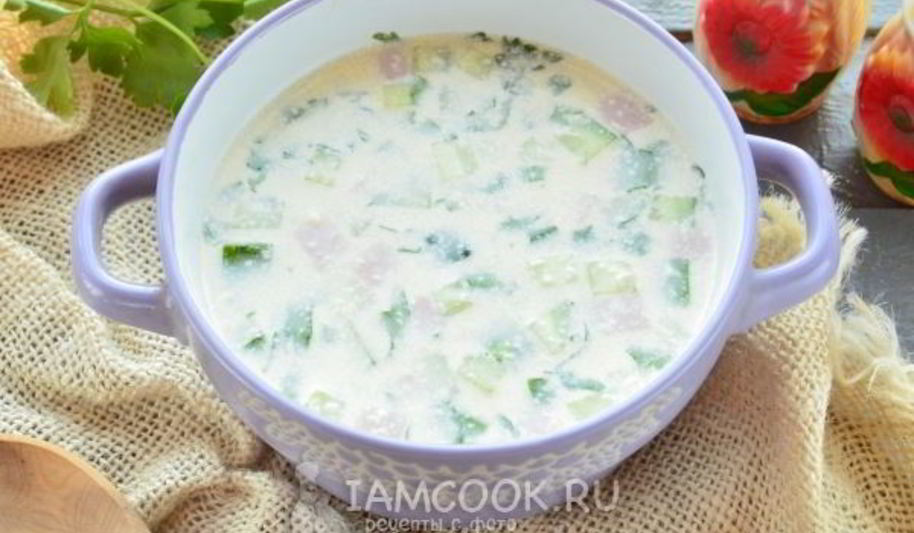 Рецепт окрошки на майонезе и воде