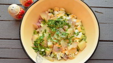 окрошка на майонезе и воде