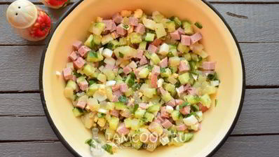 окрошка на майонезе и воде