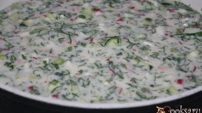 окрошка на мацони и айране