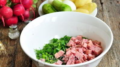 окрошка на минералке с майонезом