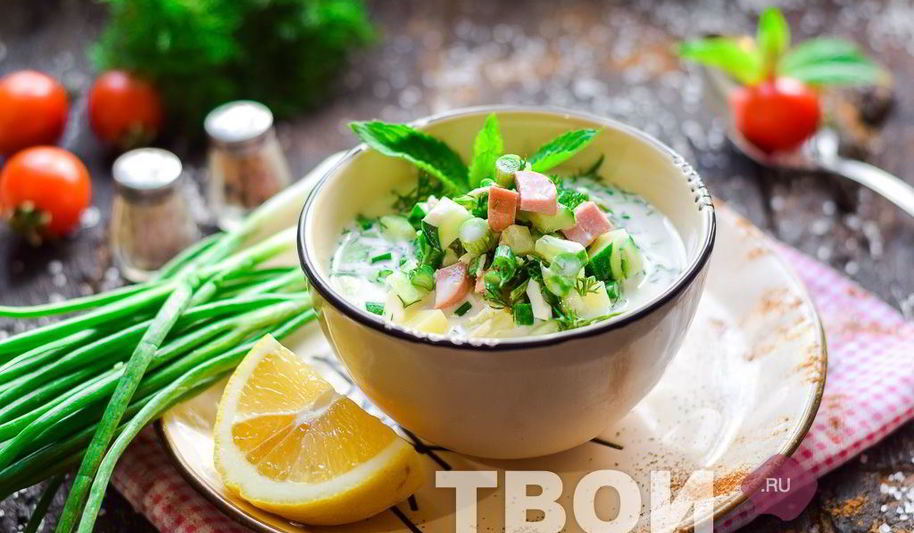 Рецепт окрошки на минералке