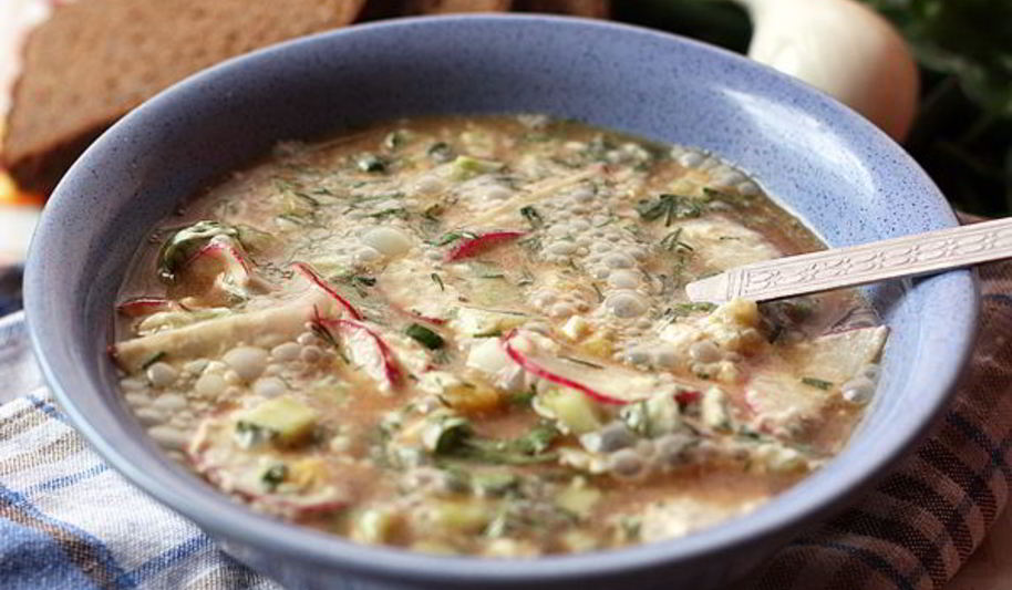 Рецепт окрошки на минеральной воде