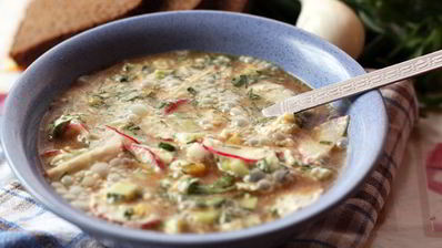 окрошка на минеральной воде