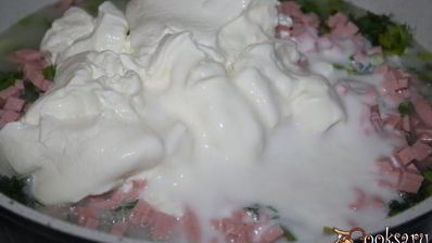 окрошка на сметане и айране