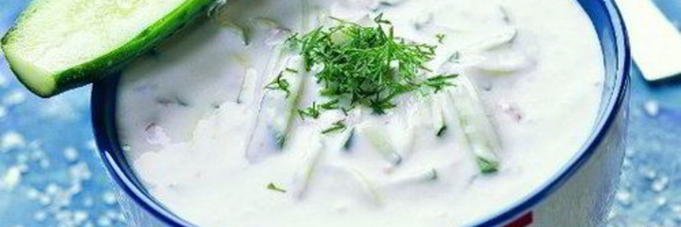 Окрошка на сметане с грецкими орехами