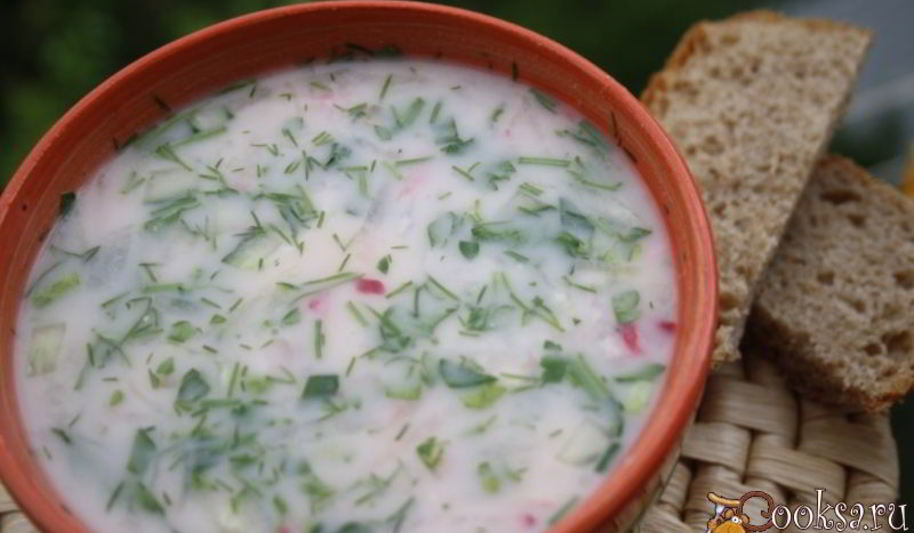 Рецепт окрошки на терке