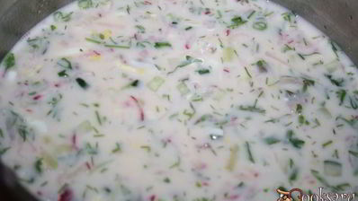 окрошка на терке