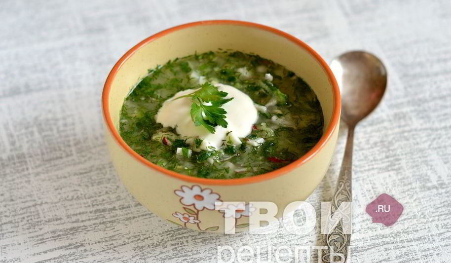 Рецепт окрошки на воде