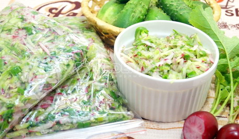 Рецепт окрошки на зиму