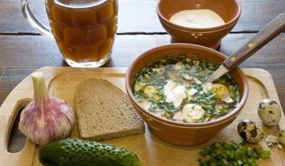 Рецепт окрошки овощной