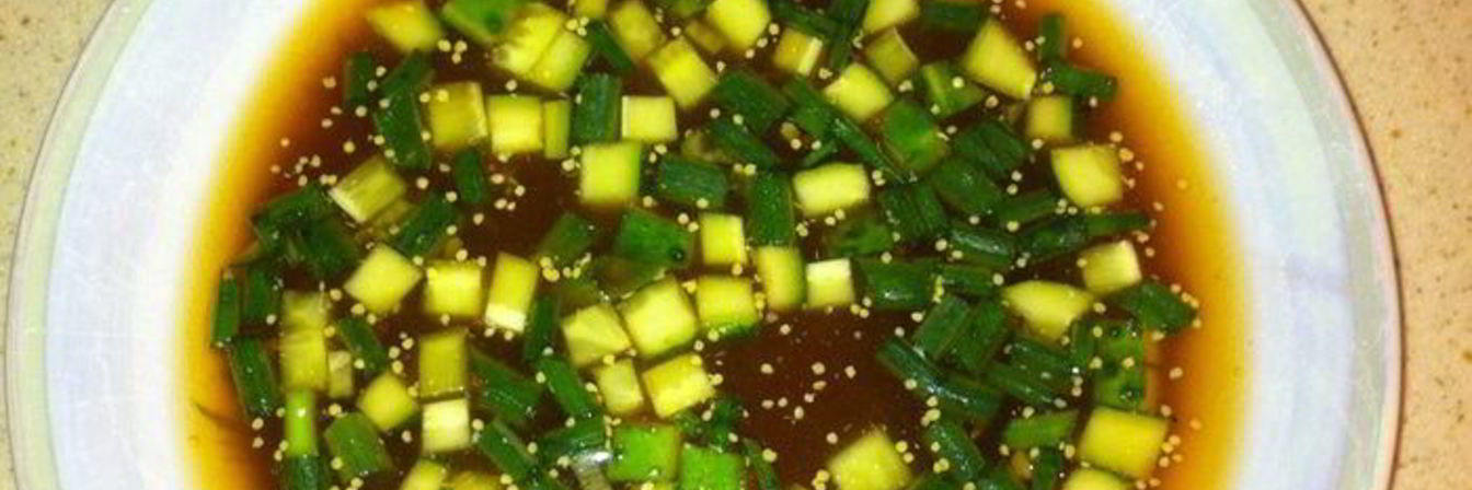 Окрошка с горчицей и хреном