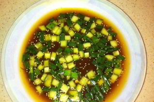 Окрошка с горчицей и хреном