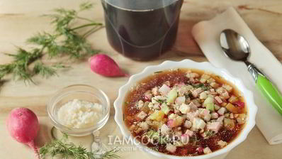 окрошка с хреном