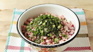 окрошка с хреном