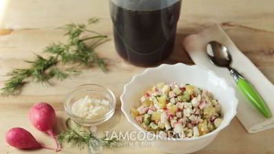 окрошка с хреном