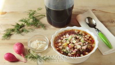 окрошка с хреном