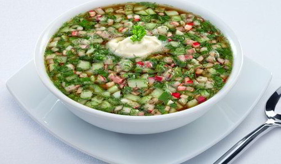 Рецепт окрошки с колбасой на квасе классическая