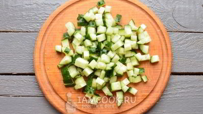 окрошка с колбасой на уксусе