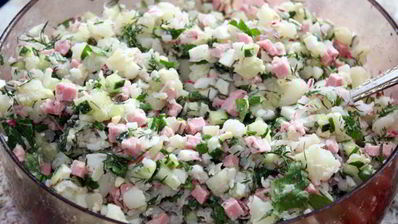 окрошка с квасом