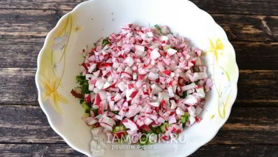 окрошка с редиской на квасе