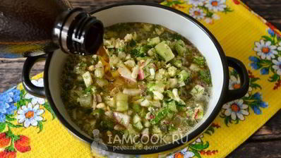 окрошка с редиской на квасе