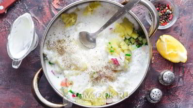 окрошка с рыбой