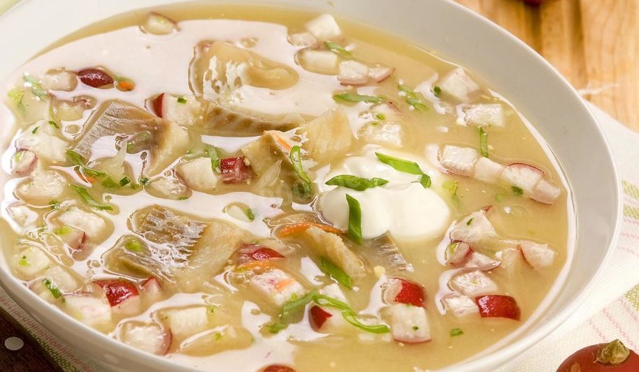 Рецепт окрошки с воблой