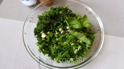 постная окрошка на квасе