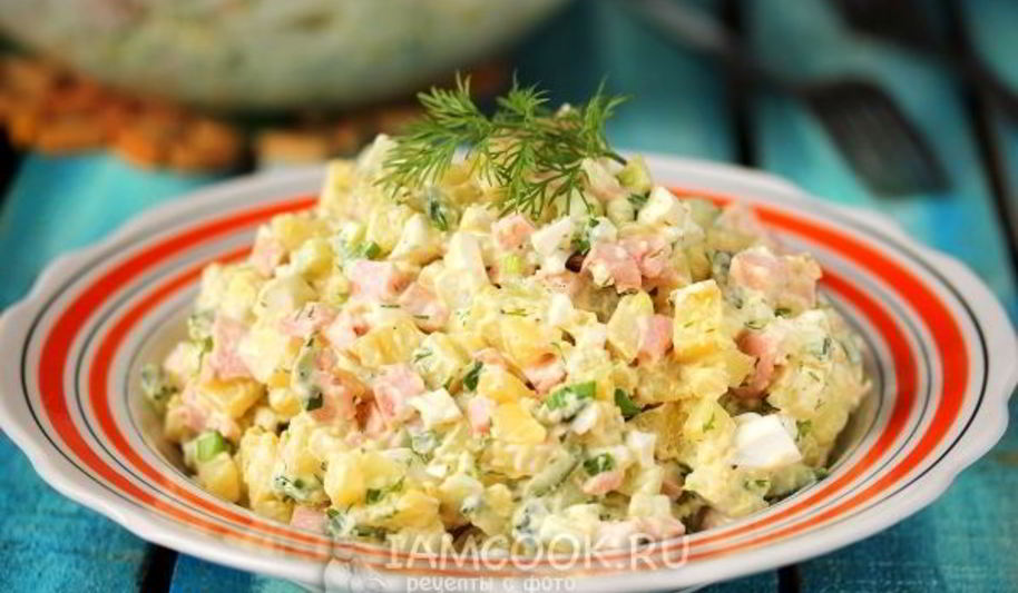 Рецепт салата окрошка