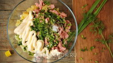 салат окрошка