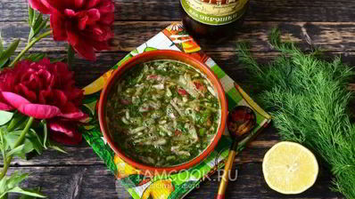 вегетарианская окрошка на квасе