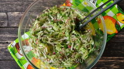 вегетарианская окрошка на квасе